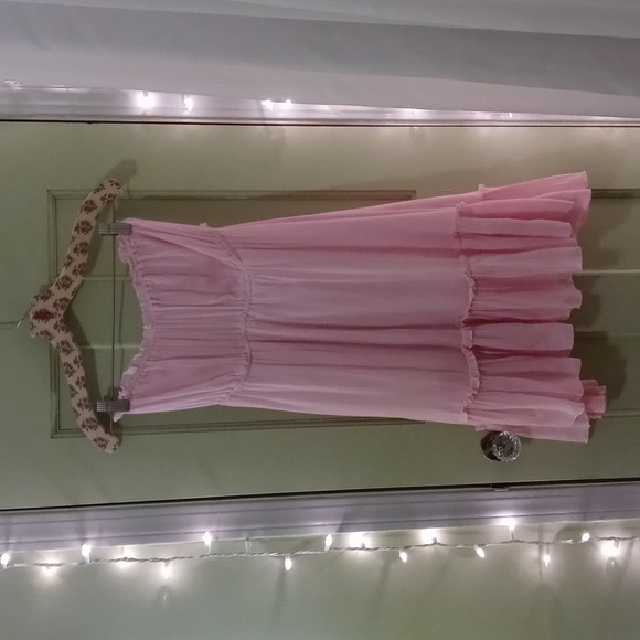 Women's R. Vivimos gauze tube Dress girl pink 🩷 summer M - Picture 2 of 11